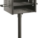 Heavy-Duty Park-Style Charcoal BBQ Grill for Camping, Outdoor Cooking, Backyard, Patio, Camp Grilling Barbecues, 15.5" x 15" x 8.25"h.