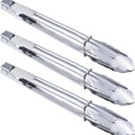 Stainless Steel Serving Tongs Grilling Tongs for Cooking Camping Barbecue (12-Inch 3 Pieces) | Utility Spring Locking Tongs for Serving Cooking Grilling and Barbeque